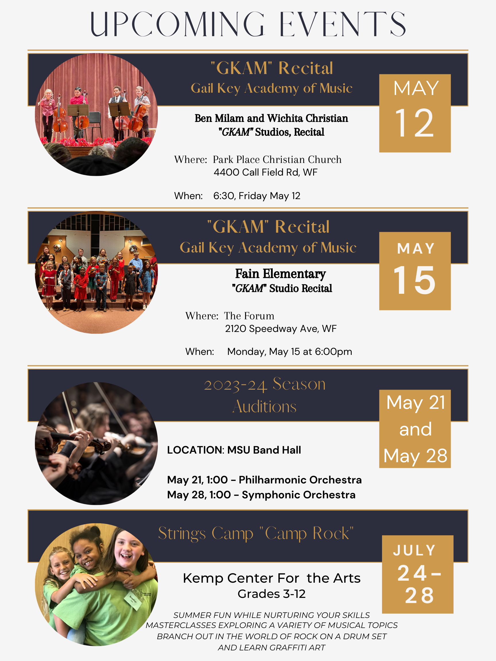 Event Calendar Wichita Falls Youth Symphony Orchestra